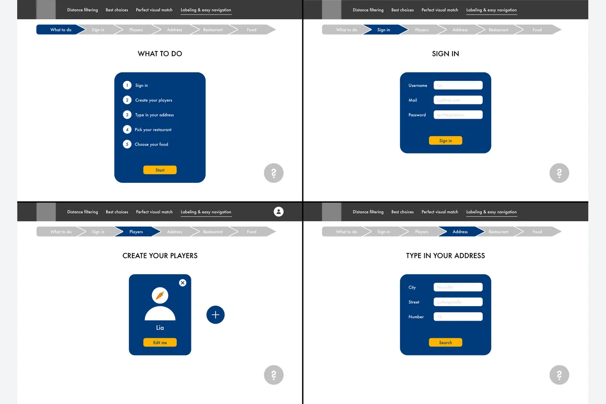 Digitaler Food Advisor Prototyp